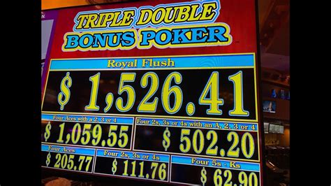 free triple double bonus video poker